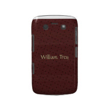 Het bruine Geval van Polkadot Blackberry Blackberry Bold Case