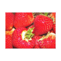 Het Canvas van de aardbei Stretched Canvas Afdrukken