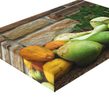 Het Canvas van de Pompoenen van het boerderij Stretched Canvas Print