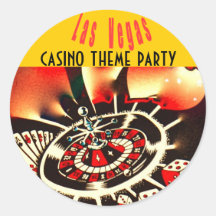 Het casinopartij van Las Vegas Stickers