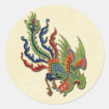 Het Chinese Rijke Tattoo van de Pauw Sticker