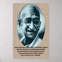 Het citaat van Gandhi Posters