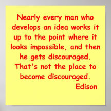 Het citaat van Thomas Edison Afdruk