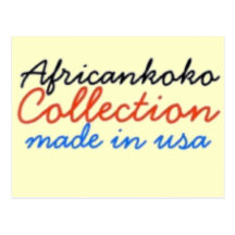 Het Collectie van Africankoko Wens Kaarten