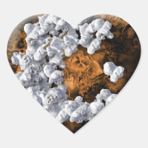 Het Collectie van de Minnaar van de popcorn Hart Stickers