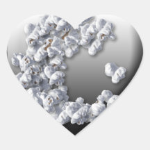 Het Collectie van de Minnaar van de popcorn Hartvormige Stickers