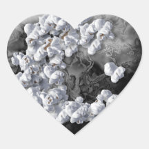 Het Collectie van de Minnaar van de popcorn Hartvormige Stickers