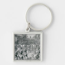Het continentale Leger die onderaan Oud marcheren Sleutel Hangers