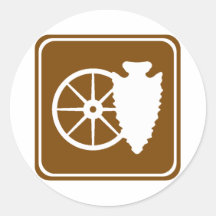 Het culturele Teken van de Weg van het Gebied van  Stickers