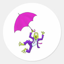 Het dansen in de Kikker van de Regen Stickers