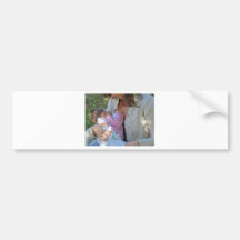 Het de borst geven van de vrouw bumperstickers