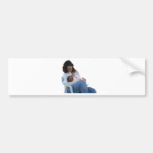 Het de borst geven van de vrouw bumperstickers