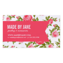Het de Elegante Elegante Vintage BloemenRozen & Li Visitekaartjes