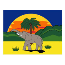 Het de gouden Olifant van de Kust en Briefkaart va Wenskaarten