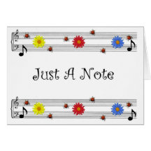 Het Denken van de Nota van de muziek aan u Kaart (