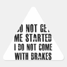 Het design van de houding driehoek stickers