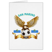 Het Design van het Football van San Marino Wenskaarten