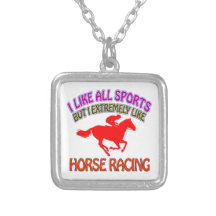 Het design van paardenrennen gepersonaliseerde ketting