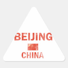 Het Design van Peking China Driehoekvormige Sticker