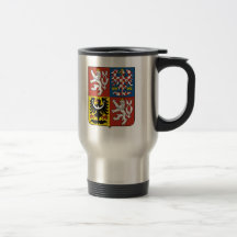 Het detail van het Wapenschild van de Tsjechische  Koffie Bekers