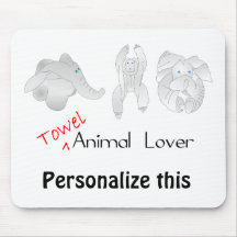 Het Dierenvriend Mousepad van de handdoek Muismatten