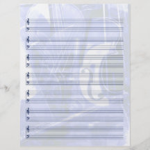 Het Document van het Personeel instrument-Themed i Gepersonaliseerde Folder