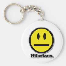 Het dolkomische Gezicht Smiley van de Pook Sleutelhanger