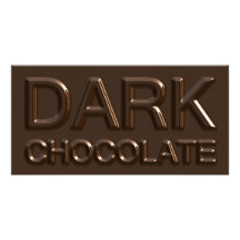 Het donkere Vierkant van de Chocolade Foto Wenskaarten