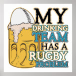 Het drink van het Rugby van het Team Afdruk