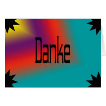Het Duits dankt u kaardt Kaarten