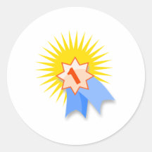 Het eerste Lint van de Plaats Sticker