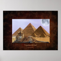 Het Egyptische Poster van de Fantasie van de Leeuw