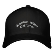 Het Eiland Californië van Sherman Geborduurde Baseball Caps
