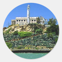 Het Eiland van Alcatraz Ronde Stickers