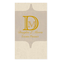 Het Elegante Monogram van Antiqued Visitekaartjes