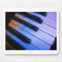 Het Elektrische Blauw van de piano Muismat