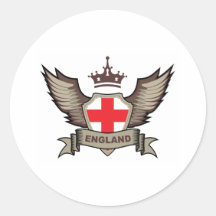 Het Embleem van Engeland Ronde Stickers