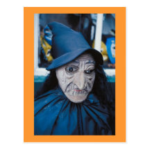 Het enge Masker van de Heks Wens Kaarten