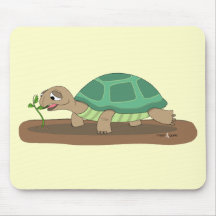 Het eten van de schildpad muis mat