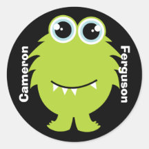 Het Etiket/de Sticker van de naam - het Groene Ont