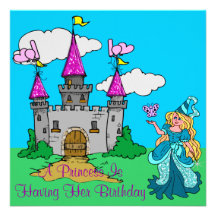 Het Feestvarken van Glittery van de prinses & van  Persoonlijke Uitnodigingen