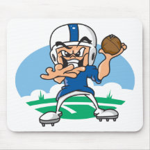 Het Football van de cartoon Muismatten