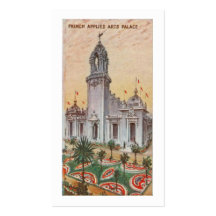 Het Franse Toegepaste Paleis van Kunsten Visitekaartjes