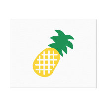 Het fruit van de ananas stretched canvas print