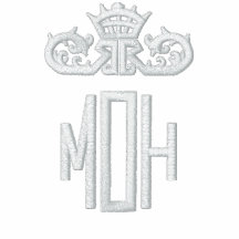 Het Geborduurde Overhemd van het monogram Eerste b