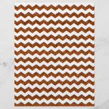 Het gebrande sinaasappel schittert chevrons folder