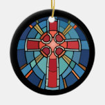 Het gebrandschilderd glas kijkt Christelijk DwarsO
