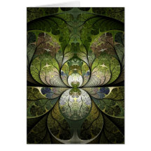 Het Gebrandschilderd glas van de lente Kaarten