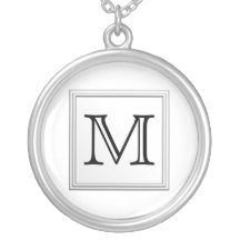 Het gedrukte Monogram van de Douane. Zwart-wit. Sieraden