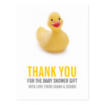 Het gele Baby shower Ducky dankt u Wens Kaarten